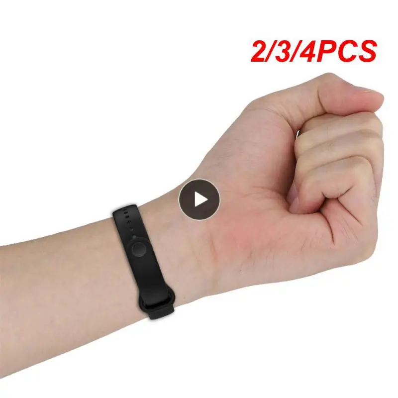 2/3/4PCS Silica Gel Practical Durable Wear-resistant Simple Consumer Electronics Wristband Fashion Comfortable Portable Strap