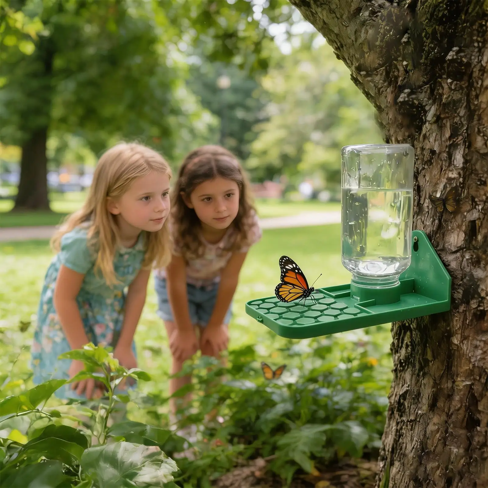 Spider Water Bowl Leakproof Multi-hole Bee Water Dispenser Bee Habitat Accessories for Geckos Birds Small Animals Daily Outing