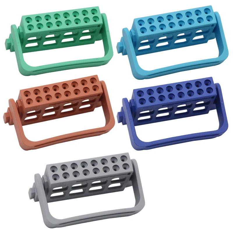 16/8Holes Autoclave Endo Box Plastic Root Canal File Holder Endodontic Bur Drill Stand Sterilizer Case Endo Stand