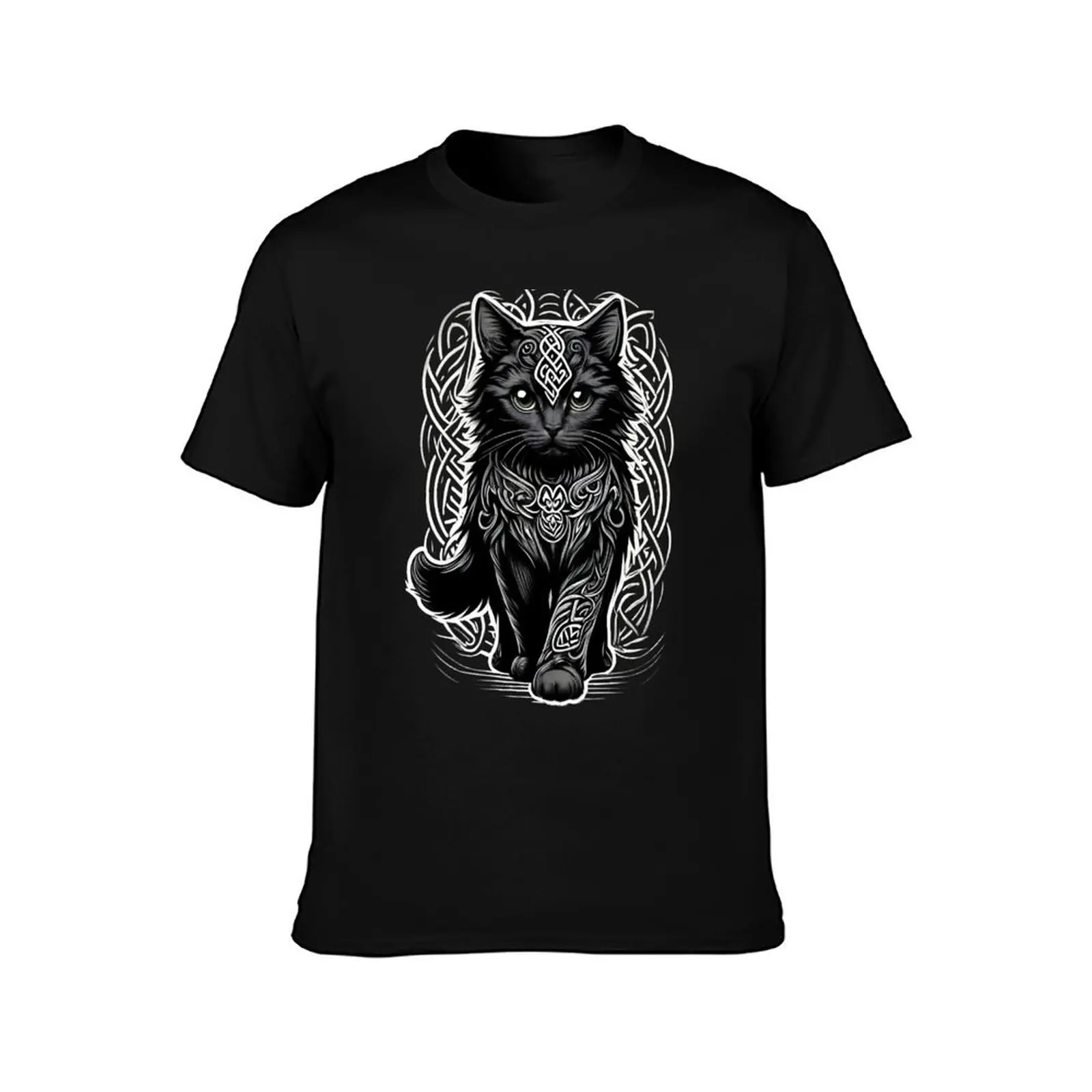 Cute Celtic Black Cat Classic T-Shirt t shirt man designer man t shirt designer