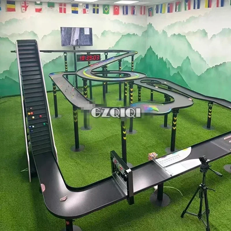 Guangzhou Qiqi factory customizes various styles of pachinko track Ball Top pachinko track SSS pachinko track 4.5x3.8m