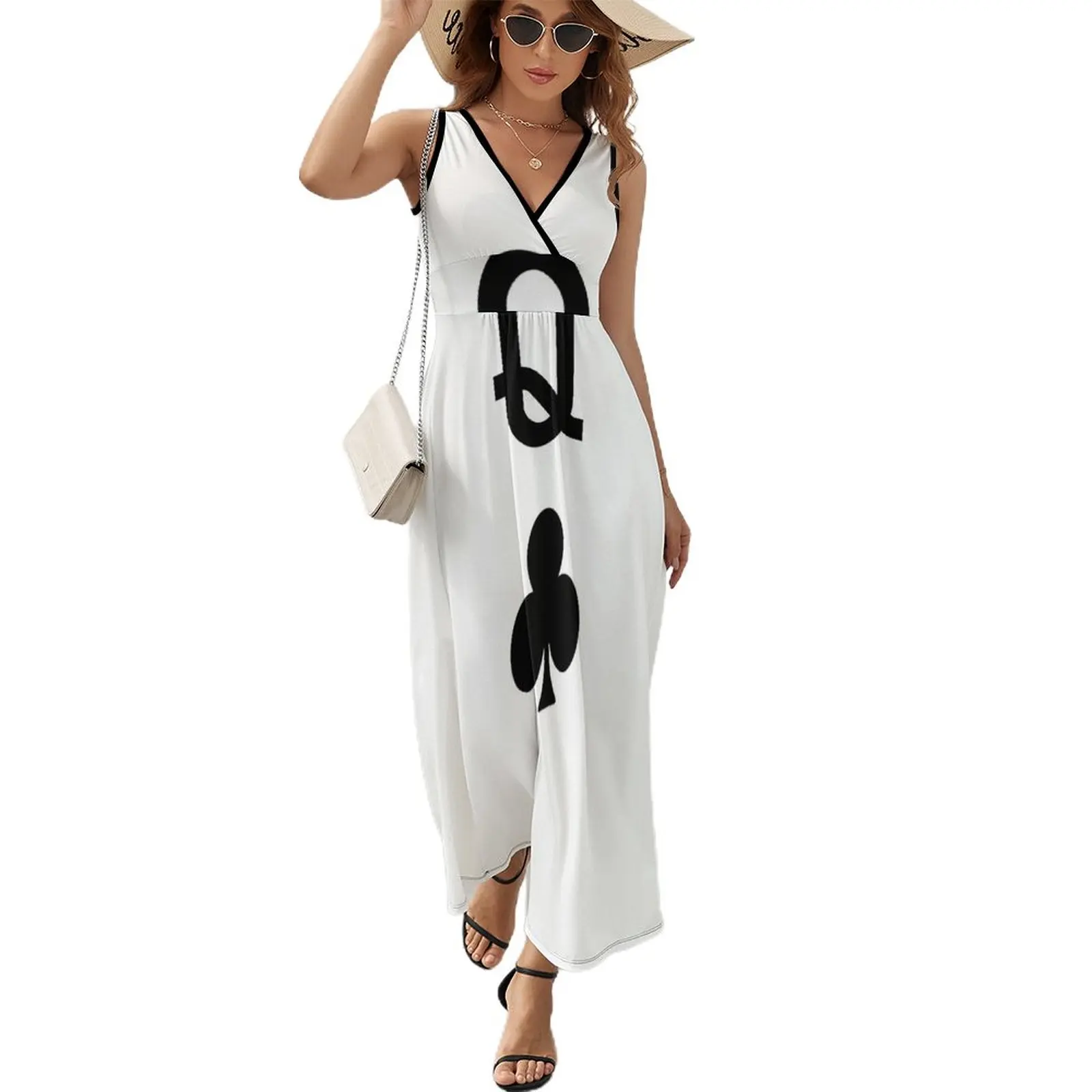 

Queen of Clubs Sleeveless Dress elegant women's dresses for wedding Women's summer suit