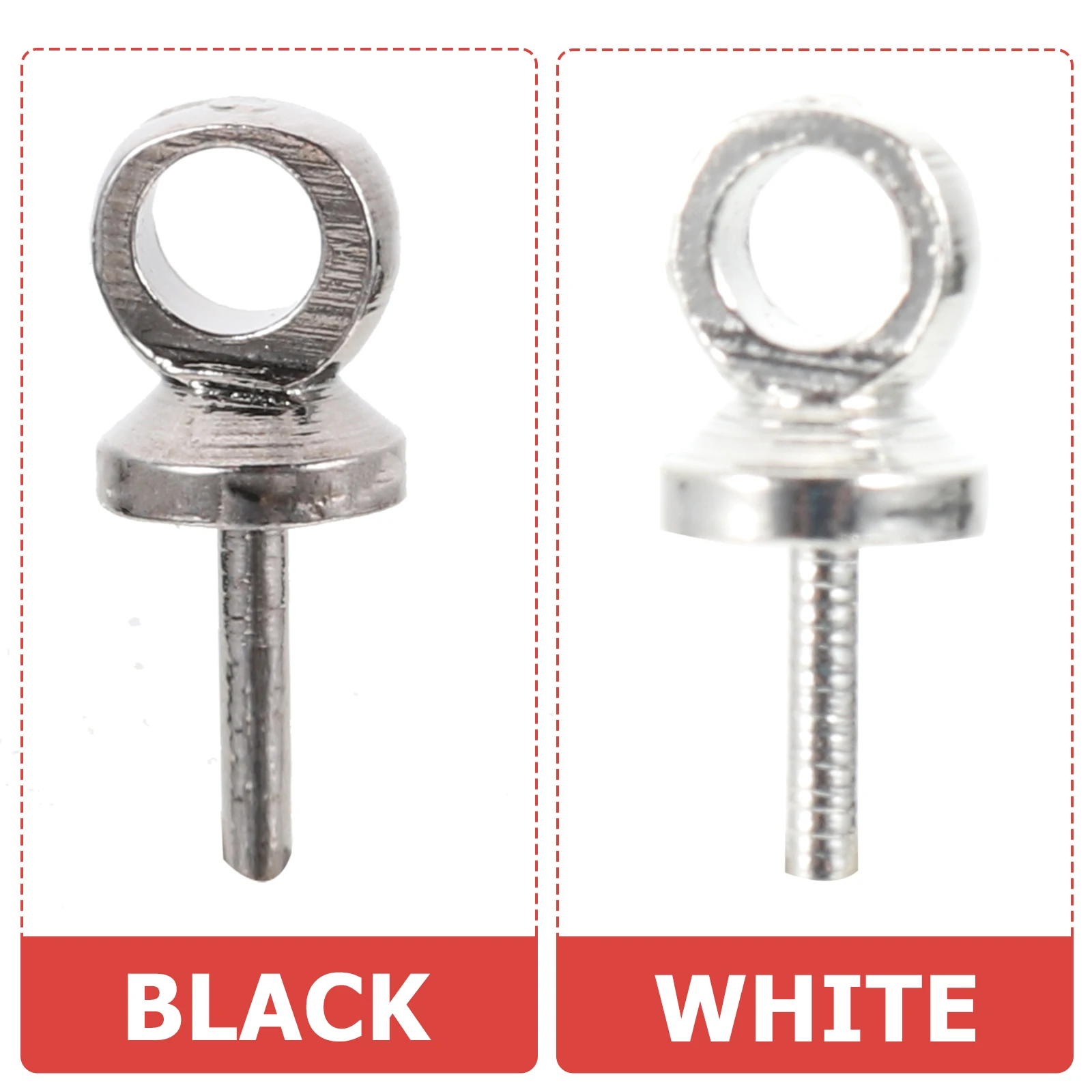 

2 set 2 Sets Copper Eye Pin Hook Clasp Diy Craft Eyelet Screw Hooks Jewelry Making Supplies Threaded Eye Bolt Hooks For Hanging