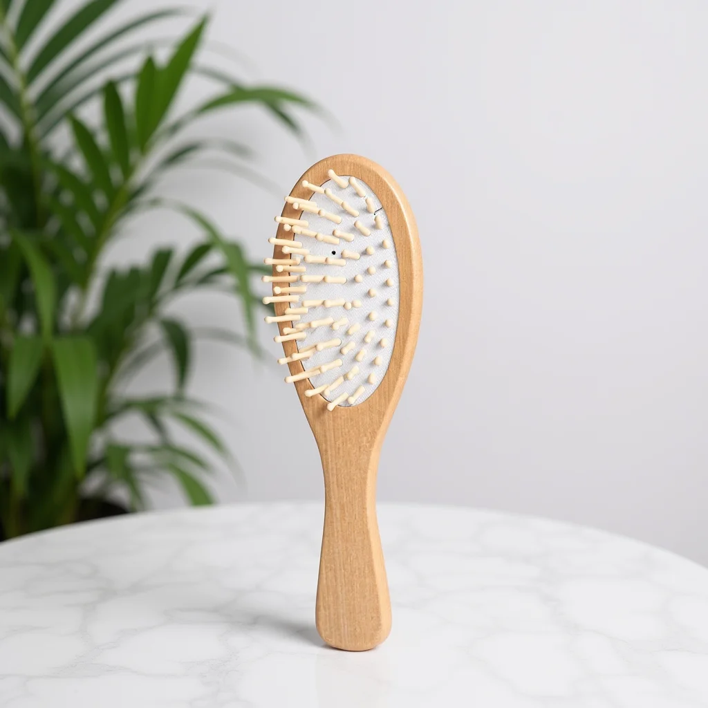 

Wooden Hair Vent Brush Natural Material 175x88x26mm Scalp Massage Dandruff Exfoliating Hair Loss Prevention Antistatic Comb