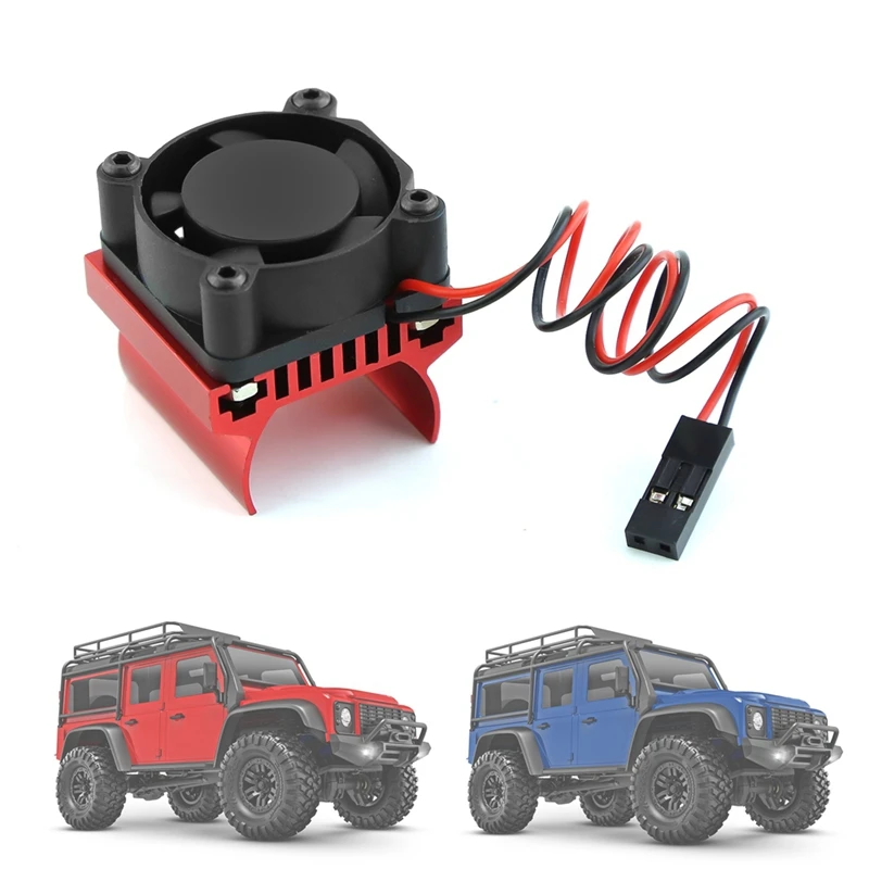 Ventilador de refrigeración del Motor TRX4M 180, disipador de calor para TRX4 TRX4-M 1/18 RC Crawler, piezas de actualización de coche, accesorios