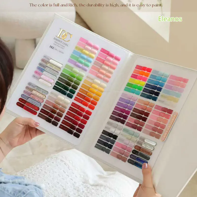 Eleanos 102 pz * 15 ml Set di smalti per unghie gel con libro a colori HEMA TPO Kit di vernici gratuiti Dannycoll Soak Off Gel UV Smalto per unghie