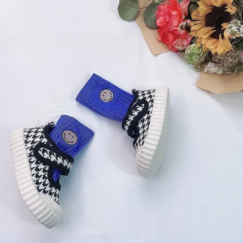 Girls Canvas Shoes 2024 Autumn New Fashion Casual Shoes Breathable Suitable for 1-6 Years Old Wear Cute Single Shoes Non-slip