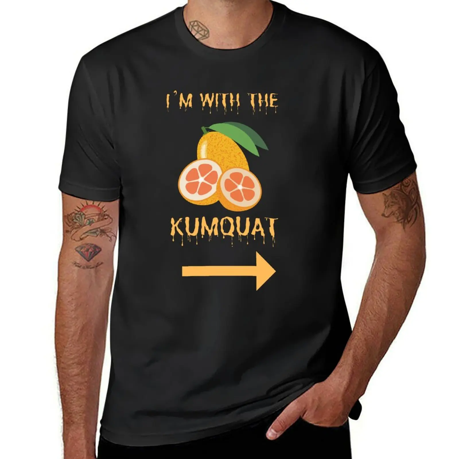 Halloween Couples or Family Costume Exotic Fruit Kumquat T-Shirt oversizeds sweat fitted t shirts for men