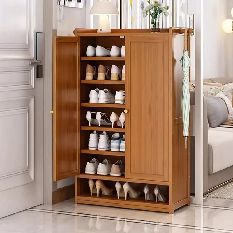 

Storage Door Shoe Cabinets Multilayer Vertical Thin Luxury Shoe Rack Big Dust Armadietti Da Soggiorno Multifunctional Furniture