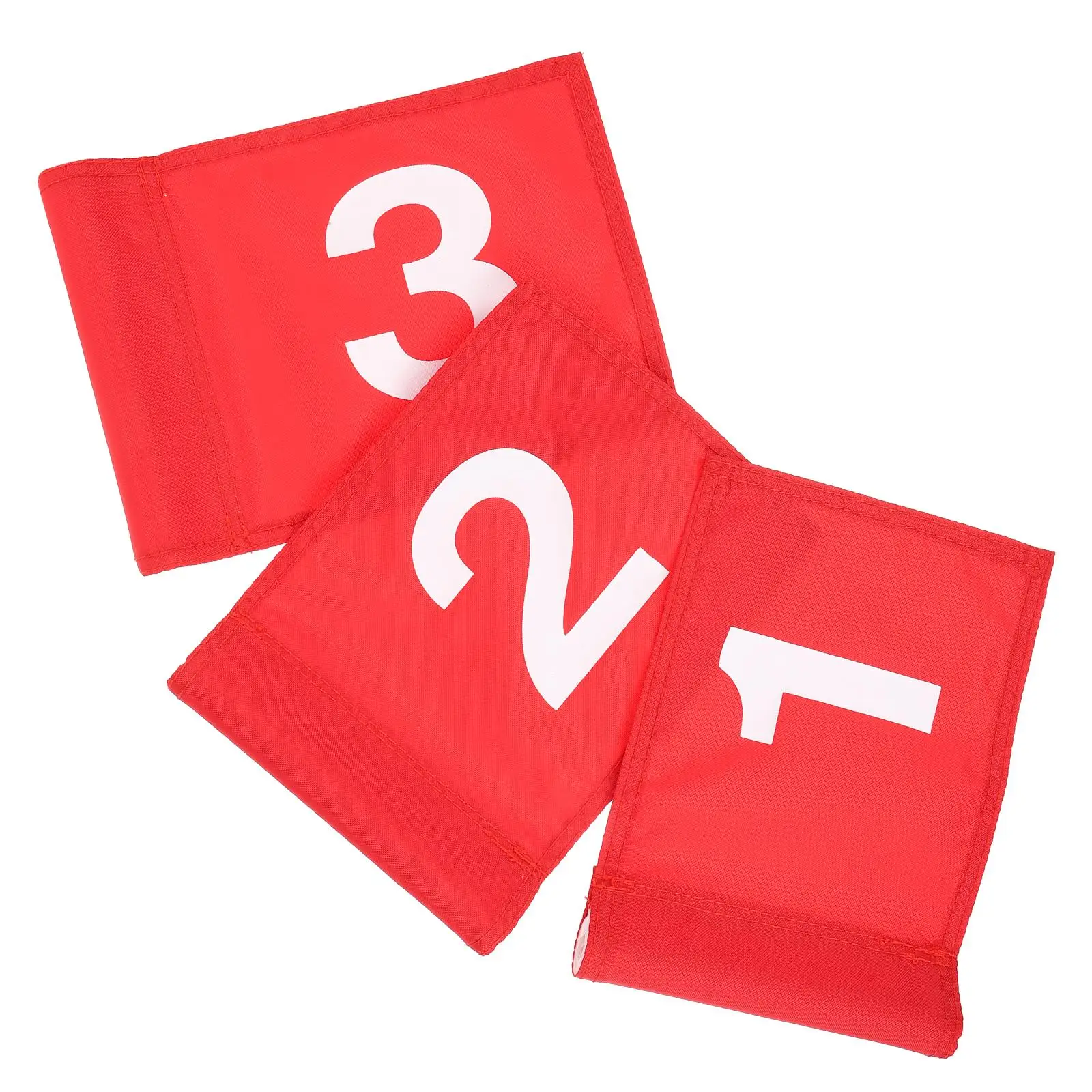 3Pcs Golf Flags for Yard Practice Numbered Targeting Flags WearResistant Multicolor SmallSize Training Tools Outdoor