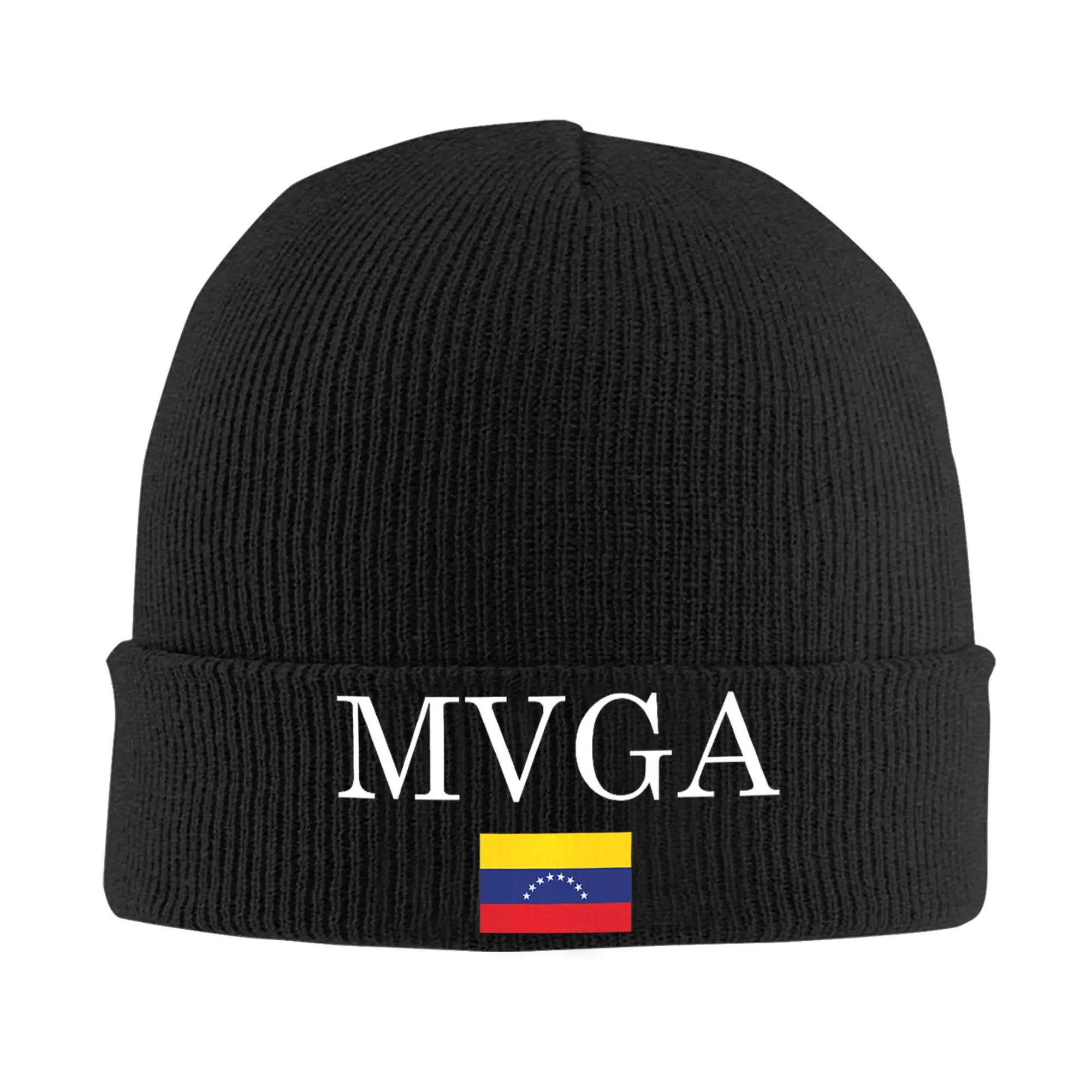 

MVGA Venezuela Flag Beanie Hats Bonnet Hats Men Women Unisex Casual Hippie Knit Hat Autumn Pattern Warm Caps
