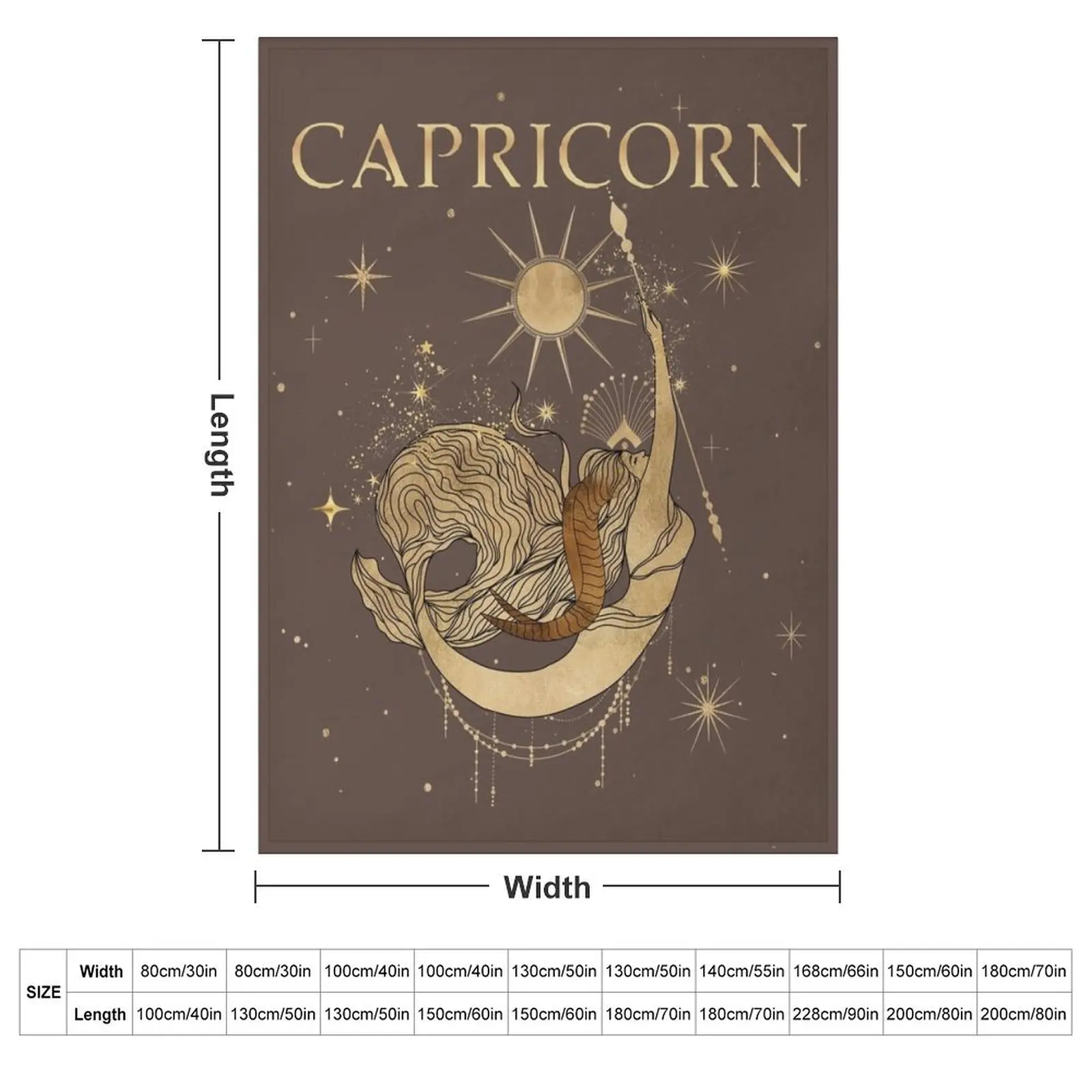 Capricorn zodiac woman Throw Blanket Large decorative Bed covers funny gift Decoratives Summer Beddings Blankets