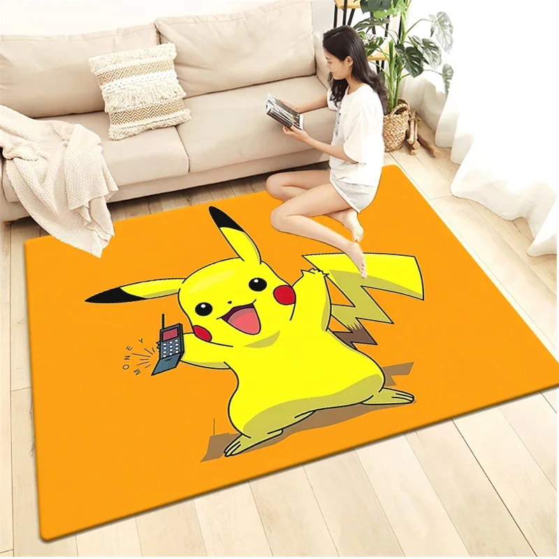 MINISO  Pokemon HD Print Carpet Living Room,kitchen,bedroom,Sofa,Table,Rug,Non-slip,Chair,Picnic,Camp,Mat