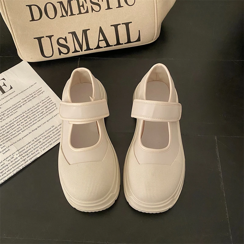 2023 New French Style Women Espadrilles Casual Platform Zapatillas Mujer Black Daily Girls Mary Fashion Vintage Loafers Shoes