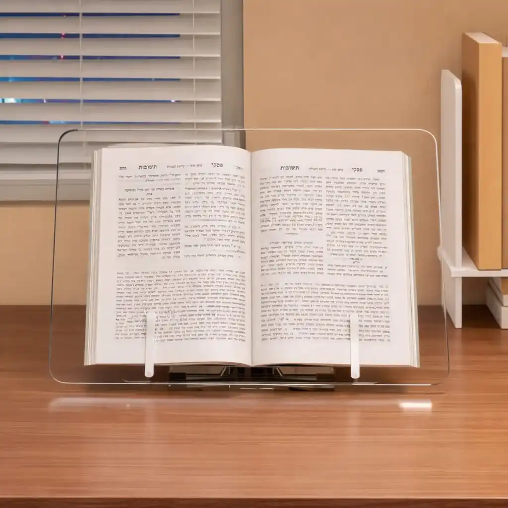 

Регулируемая прозрачная акриловая подставка для чтения, легкий держатель для книг, ноутбуков, планшетов, предотвращающий чтение с наклоном головы, подставка для iPad