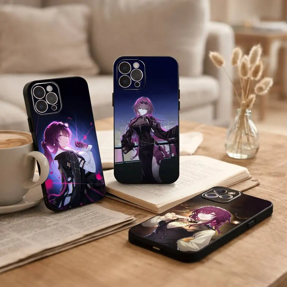 

Honkai Star Rail Kafka Phone Case For iPhone17,16,15,14,13,12Plus,Pro Max,XS,5G Soft Silicone Black Cover