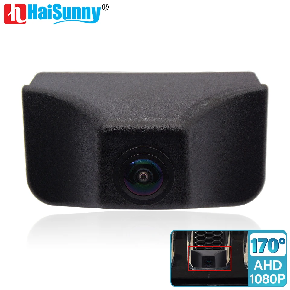 HaiSunny 170 ° HD AHD 1080P kamera samochodowa monitorująca strefę przednią dla jeepa Grand Cherokee Grand WK2 k KL Liberty 2016 2017 2018 2019 2020 2021