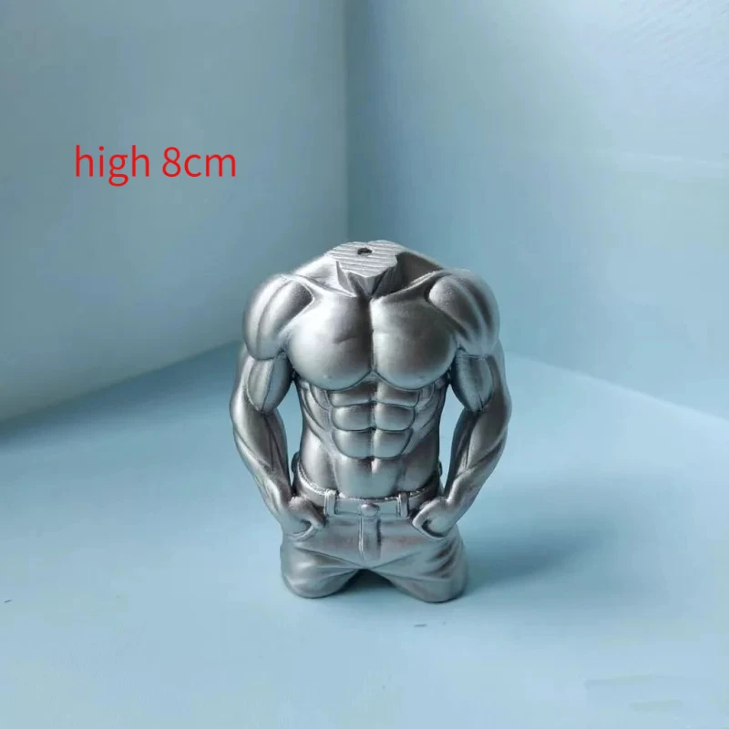 

3DThree-DimensionalMuscle Man Keychain Bag Hanging Accessory Dopamine New Car Decorate Stylish Instagram Hanging Accessory