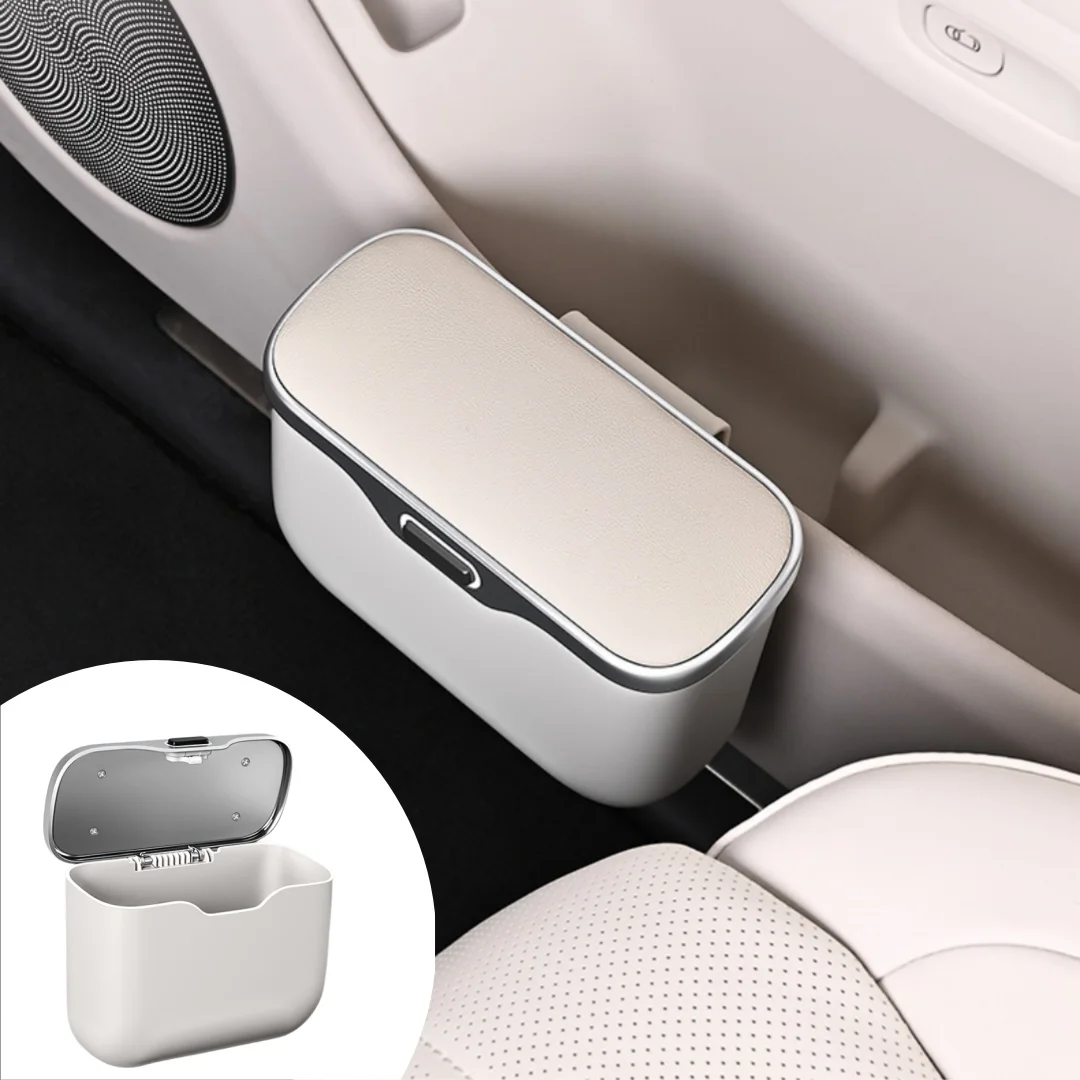 1/2er-Pack Auto-Aufbewahrungsbox für Vorder- und Rücksitze, Multifunktionaler Auto-Mülleimer, Essentielles Auto-Zubehör, Praktischer Abfalleimer, Auto-Mülleimer, Auto-Aufbewahrungsbox