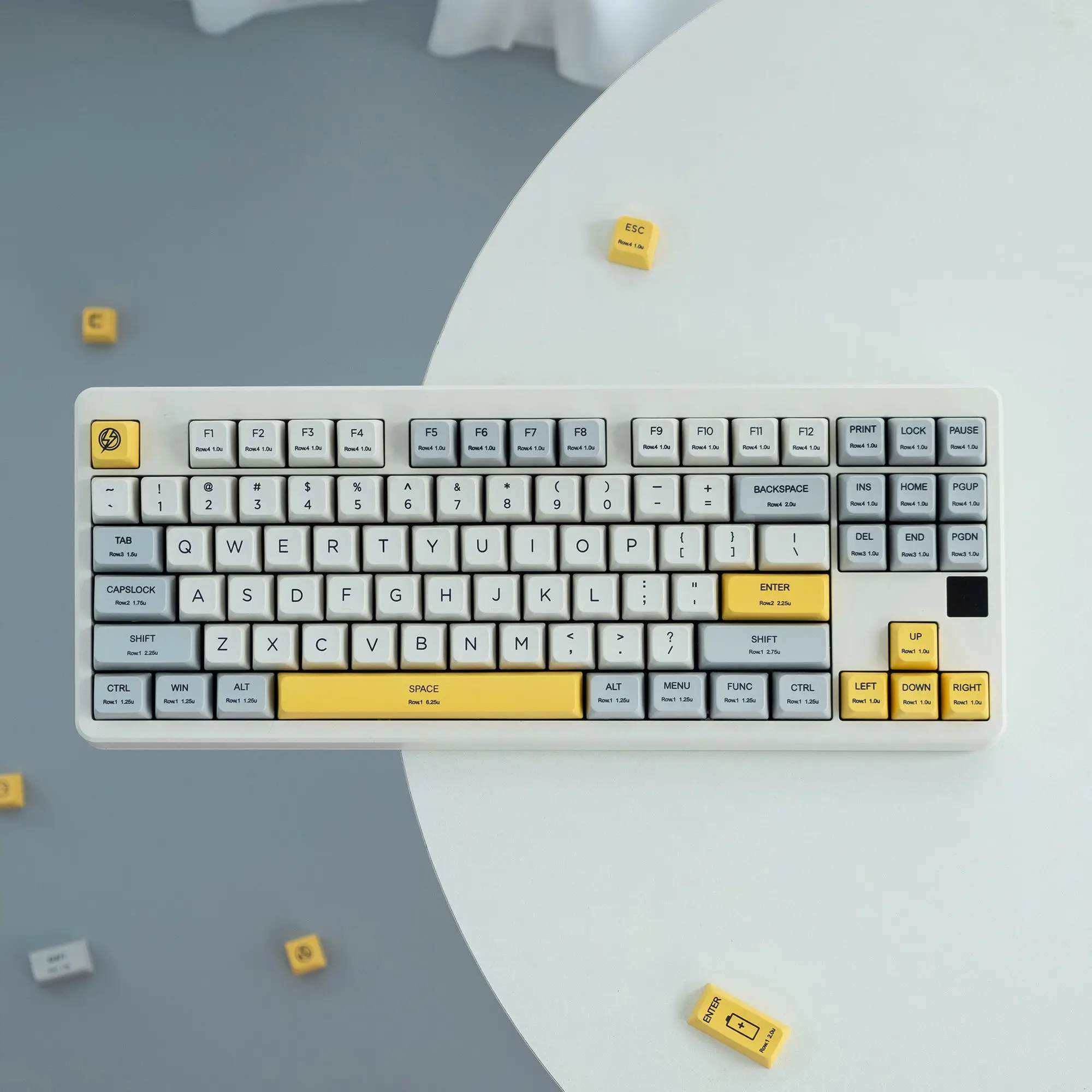 Imagem -03 - Gmk Heavy Industry Soyamilk Keycaps Teclas de Plástico Gmk Pbt Dye Subbed Key Caps Wda Perfil Keycap para 64 68 980 Conjunto