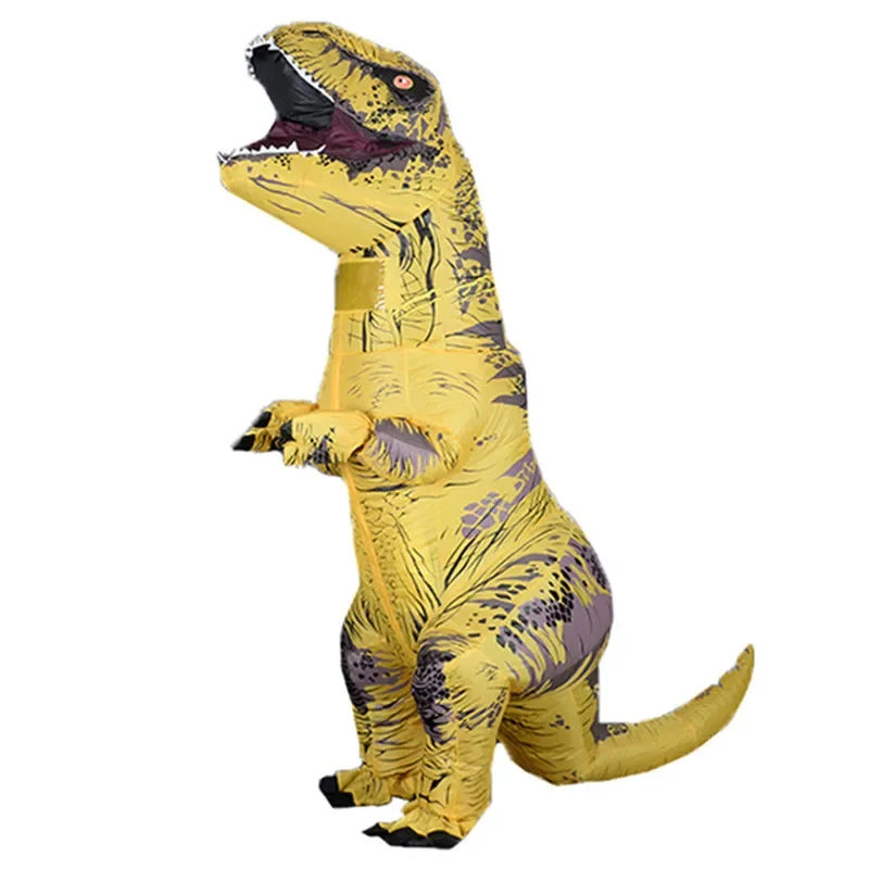 Nadmuchiwany kostium dla dorosłych T REX Kostiumy dinozaurów Blow Up Fancy Dress Maskotka Party Kostium Cosplay Dla Mężczyzn Kobiety Dino Cartoon