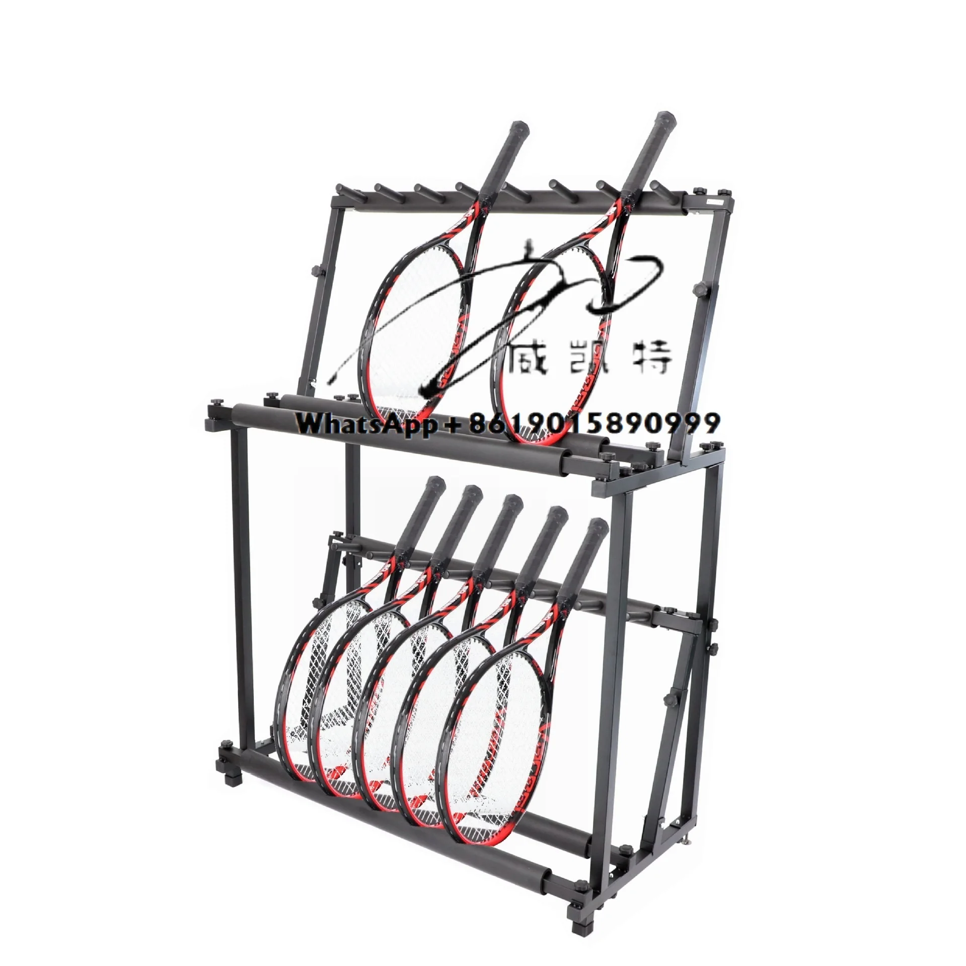 

Double Layer 14 Positions Badminton Children's Tennis Racket Display Rack