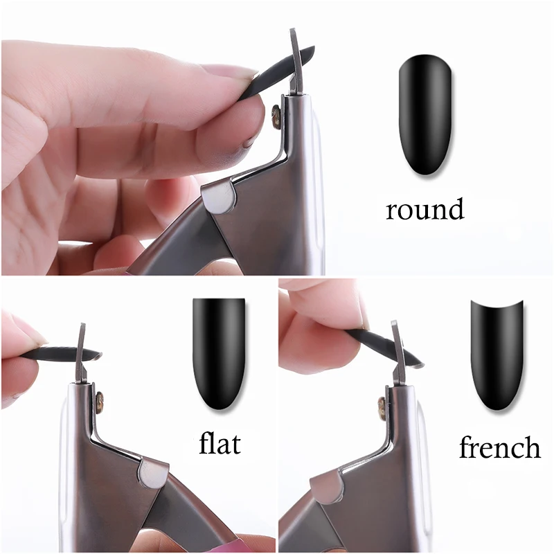 Gefälschte Nägel Formen Trimmer Clipper Cutter Edelstahl Acryl UV Gel Verlängerung Falsche Nagel Tipps Nägel Nipper Cutter Werkzeuge