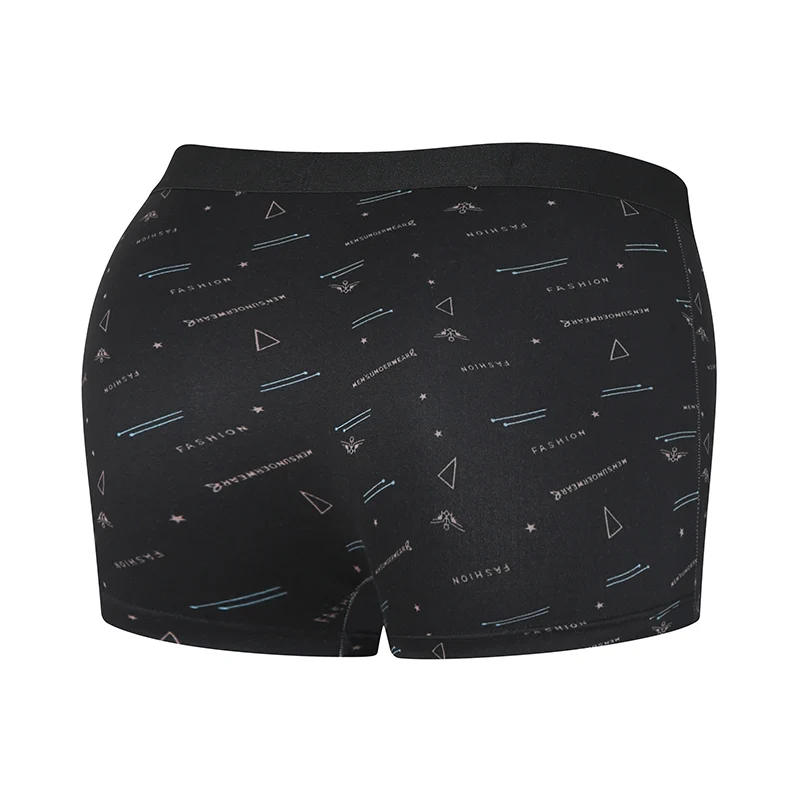 4-piece MEN'S Boyshort Young Men Printed Comfortable Underwear for Middle-aged and Elderly Men to Increase 5XL/6XL Boyshort.