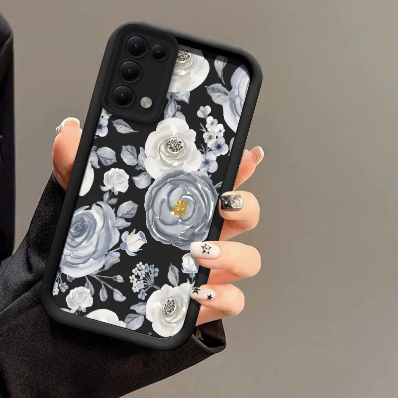 حافظة لهاتف Xiaomi Redmi A 5 A5 4G غطاء لوحة على شكل زهرة لهاتف Redmi A3 Pro A2 Plus A1 + فاخر مقاوم للصدمات غير لامع ناعم Fundas