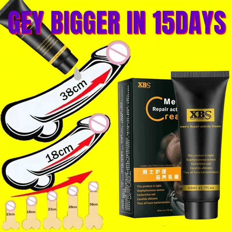 2024 HOT!  Male Penis Enlargement Growth Gel Sex Toys Big Dick Lasting Erection Delay Cream Cock Erection Extensions Enlarge38CM