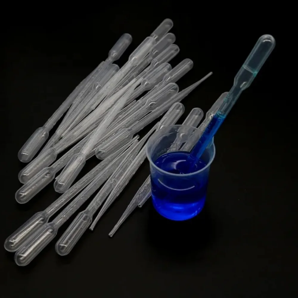 10pc Disposable Plastic Pipette Dropper Scale Graduated Pasteur Laboratory Liquid Dropper Cuentagotas for Lab Supplie 1/3/5/10ml