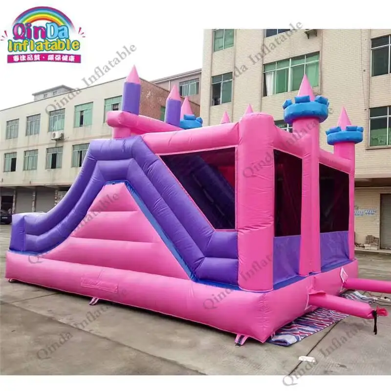 Casa inflable del salto de la princesa que salta, casas comerciales inflables del salto con la piscina