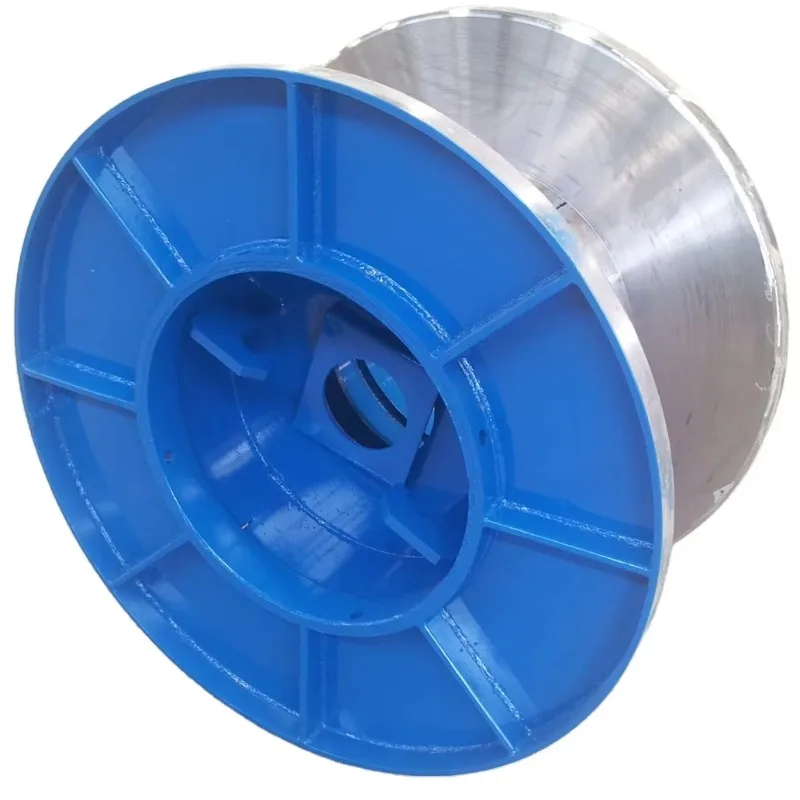 Multifunctional Cable Winding Wheel Durable Stainless Steel Spool Metal Flange Process Roller