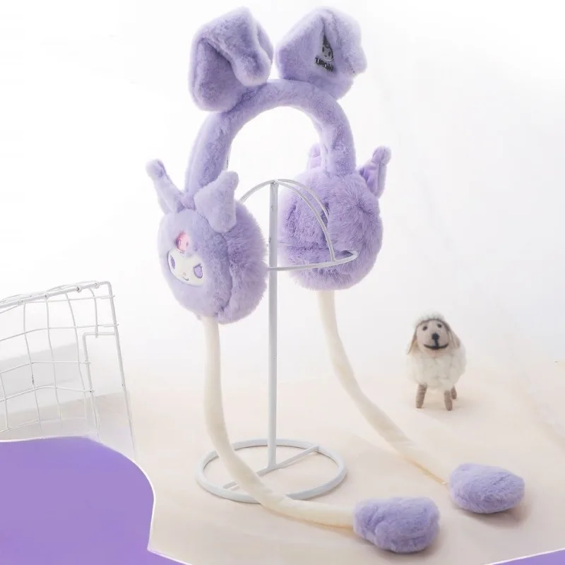 جديد سانريو كورومي بلدي ميلودي سينامورول تدفئة الأذن الإبداعية عالية الجودة آذان أنيمي نقل الكرتون الشتاء طالب الاحترار أداة #6