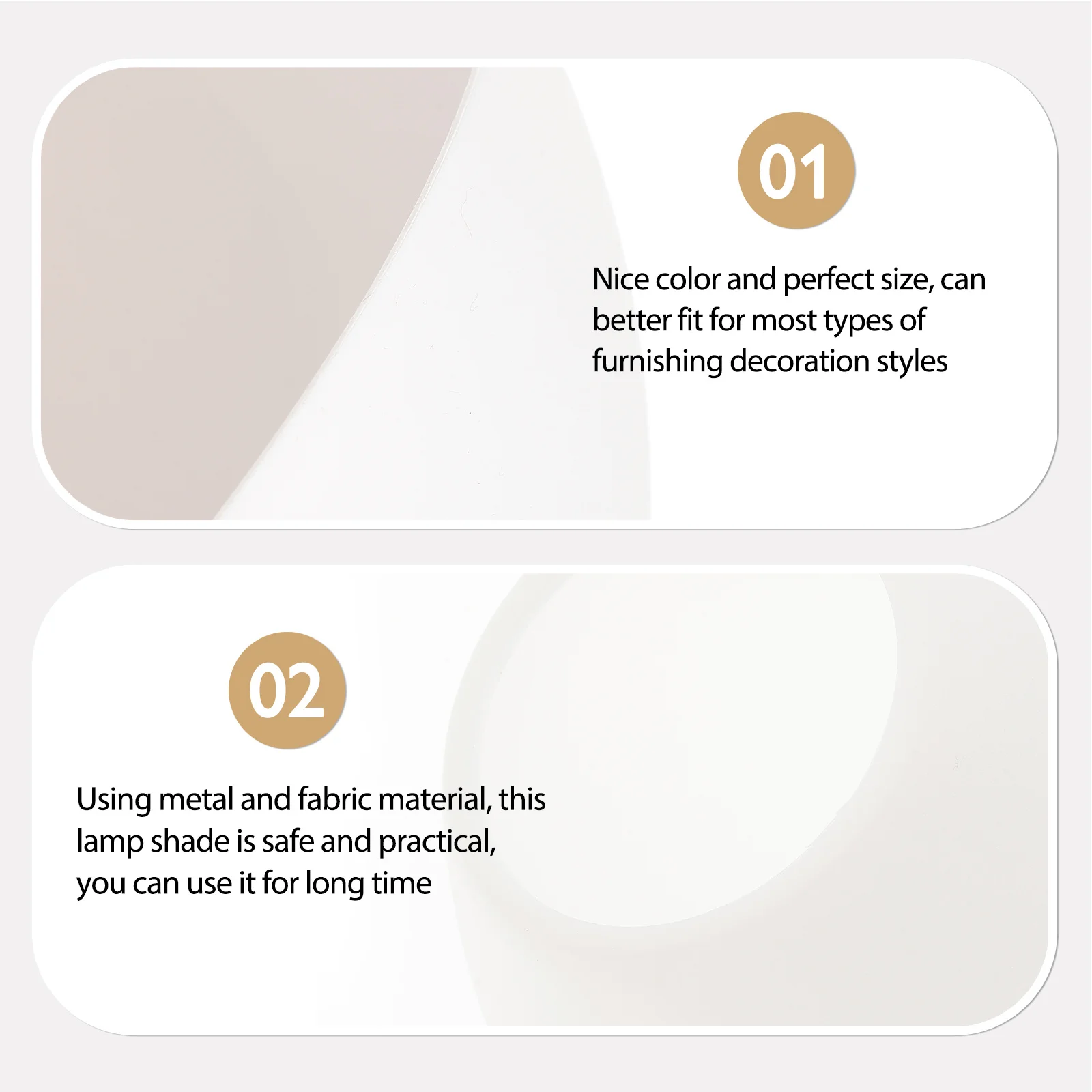 

4pcs Plastic Lamp Shades Inclined Horseshoe Bowl Style Replacement Cover For Floor Hanging Pendant Lamps White Dust-Proof Light