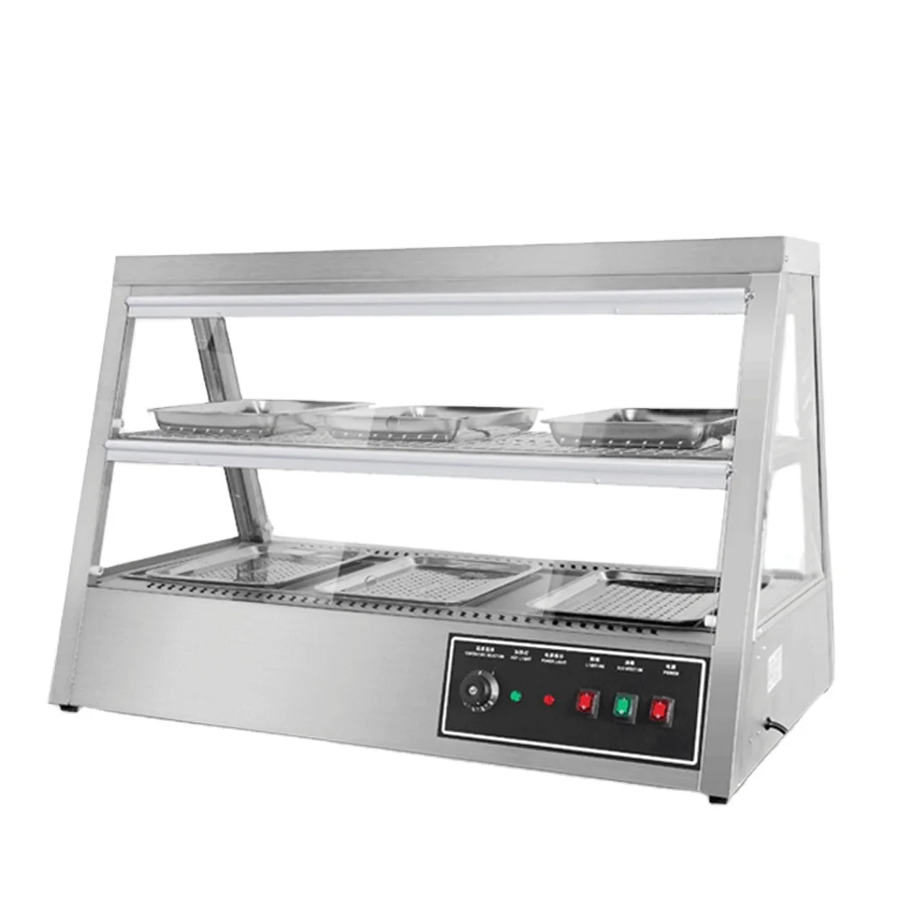 Insulation Cabinet Commercial Heating Constant Temperature Display Transparent Cabinet Fresh-keeping, Warm And Crisp Cabinet