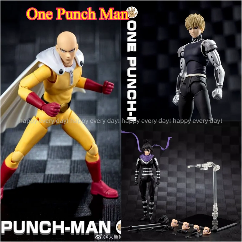 متوفر في المخزون شخصية أنيمي داسين نموذج Greattoys GT One Punch Man NEO HEROES Figures Saitama Genos Speed Sonic SHF PVC الشكل