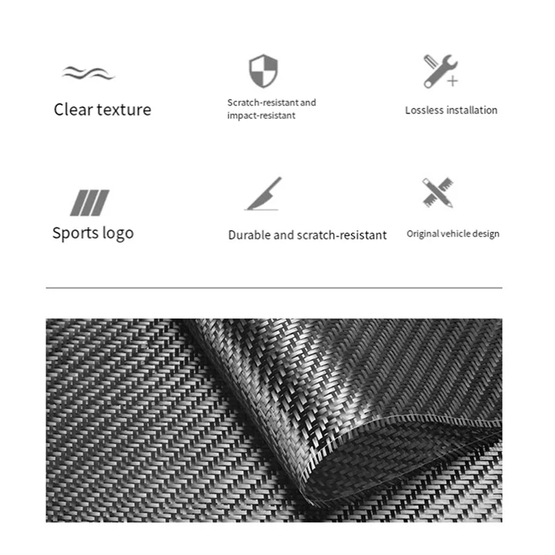 

A73X-Real Carbon Fiber For A6 A6L A8 Q7 S7 RS6 Gear Shift Panel Frame Shifter Knob Decorative Cover Sticker