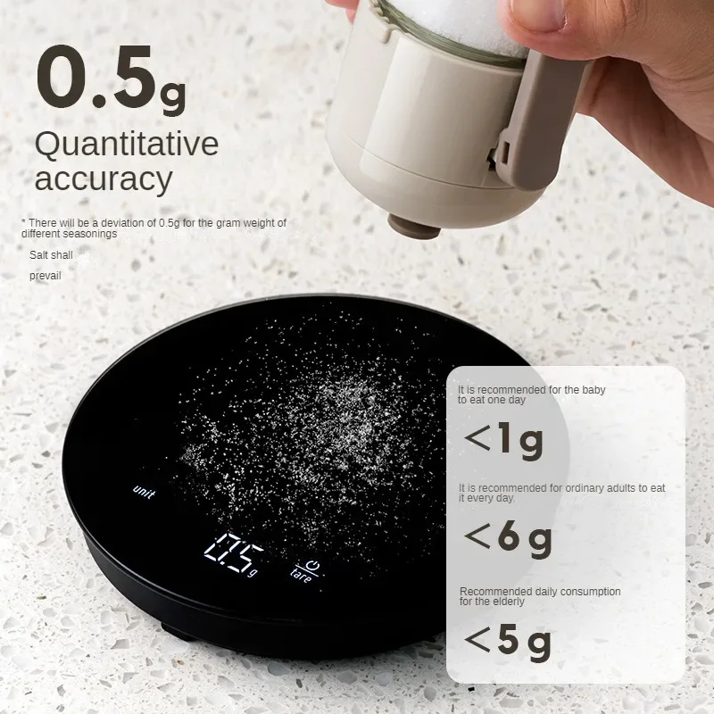 

Quantitative Salt Tank Seasoning Box, Glass Kitchen Seasoning Tank, Moisture-proof Sealed Seasoning Tank, Household Salt Tank