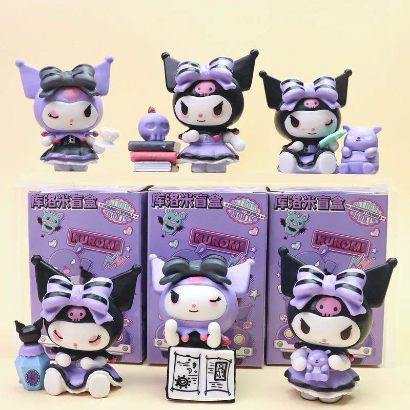 

Blind Box Kuromi Divination Series Cute Handmade Trendy Anime Doll Model Pendant Desktop Pendant Mysterious Box Birthday Gifts