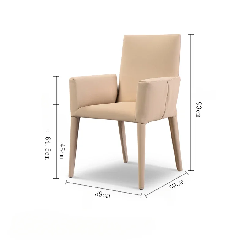 Minimalist Modern Dining Chairs Luxury Metal Relax Design Dining Chairs Desk Event Stoelen Eetkamer Sedia Living Room Furniture