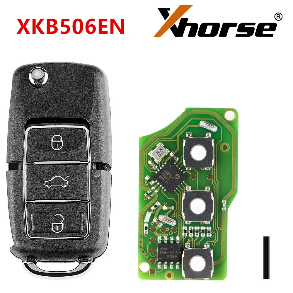 3 Pieces xhorse VVDI XKB506EN Universal Wire Remote VVDI2 Car Key Remote for Xhorse VVDI Key Tool (English Version)