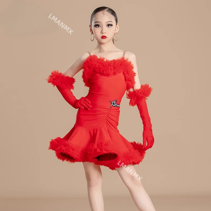 

Latin dance, ballroom dance, floral costume, tight lace performance, suspender, professional art exam costume