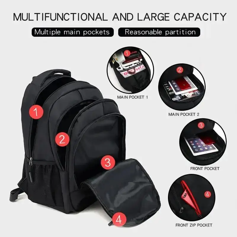 Large Capacity Backpack Oxford Leisure Travel Backpack School Bag Fashion Waterproof Business Laptop Backpack