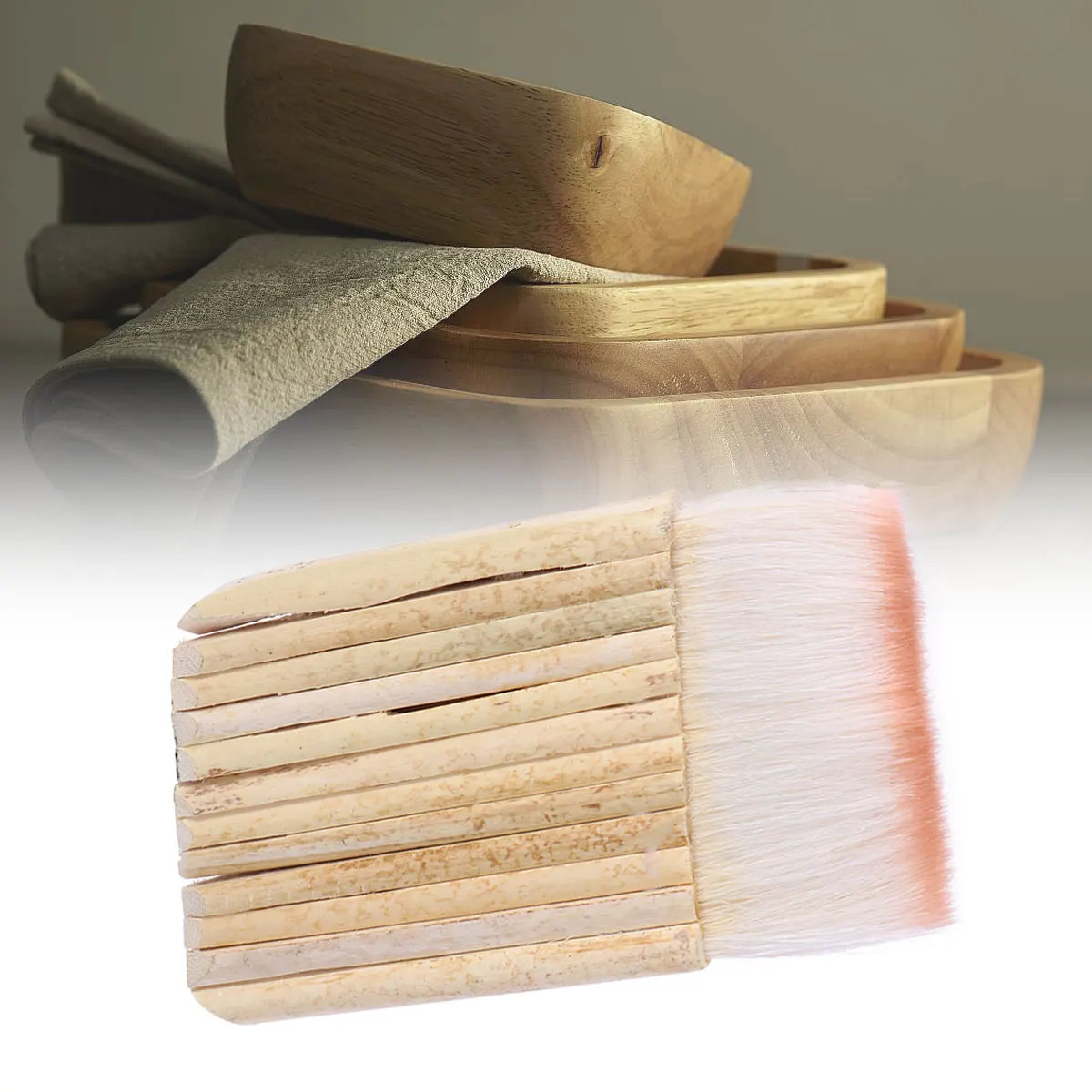 

1Pcs Bamboo Tube Wide Brush Pen 20 Tubes Multi Rows Tips Ideal for Oil Acrylic Painting Watercolors Artist Use