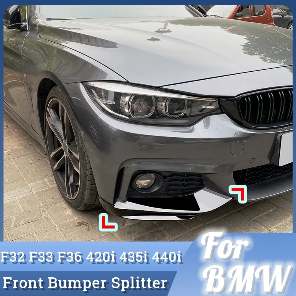 

Для BMW F32 F33 F36 4 серии 420i 425i 430i 440i M440i автомобильный передний бампер диффузор боковой разветвитель 2014-2020 M-Tech диффузор тюнинг