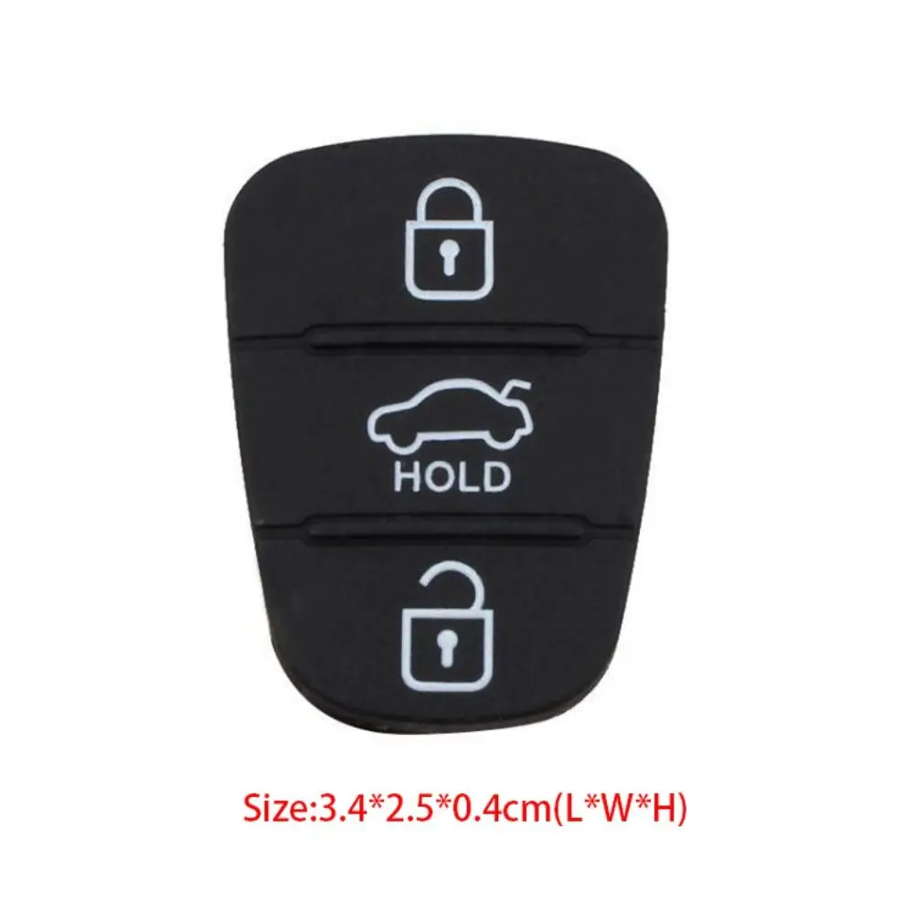 Parts Flip Key 3 Button Rubber Pad Key Shell Key Pad Fob Case Cover Remote Car Key Cover For Hyundai IX35 I30|For Kia K2 K5 Rio