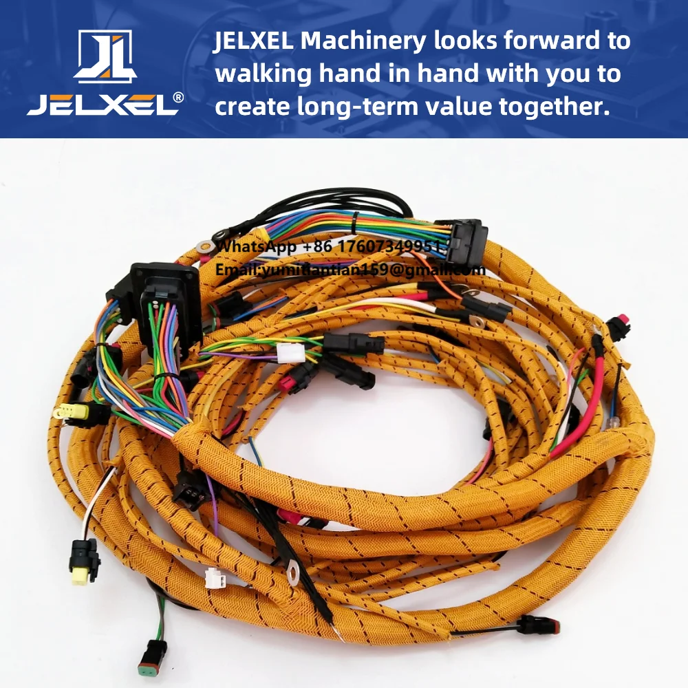 

JELXEL Excavator Chassis Harness 421-9123 4219123 388-6803 3886803 for Caterpillar cat 313d2 Excavator Wiring Harness
