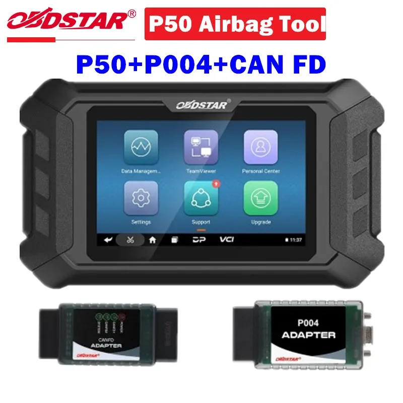 OBDSTAR P50 Airbag Reset Intelligent Airbag Reset Equipment with P004 Adapter + CAN FD Adapter