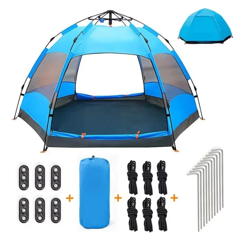 30 Seconds Instant Backpacking Tent Season 4 Family Tent Beach Tent Outdoor Hiking Mountaineering Fishing Picnic